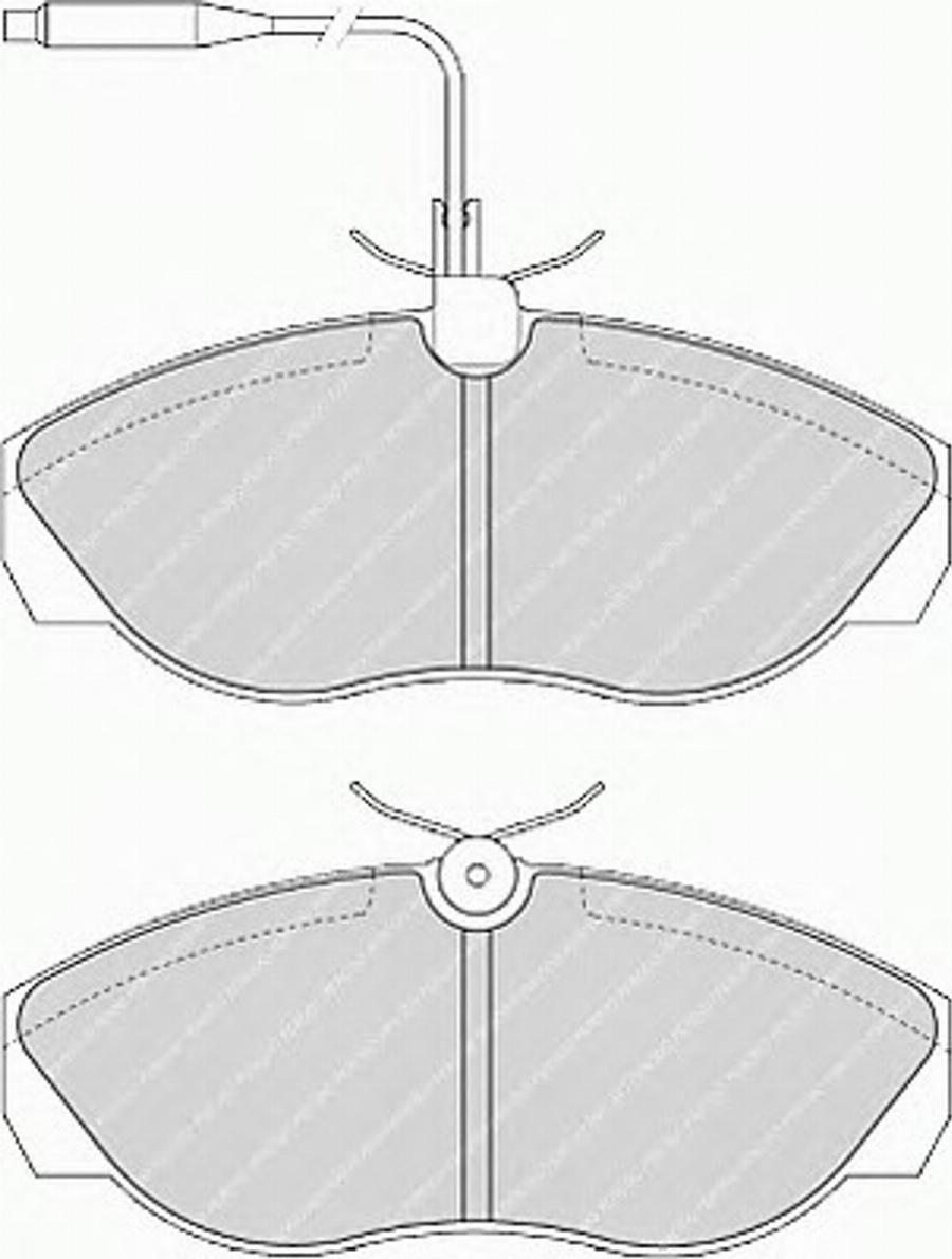 Ferodo FSL967 - Kit de plaquettes de frein, frein à disque cwaw.fr