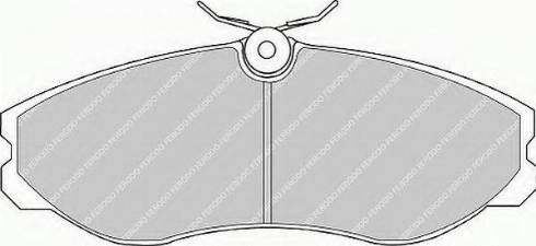 Ferodo FSL909 - Kit de plaquettes de frein, frein à disque cwaw.fr