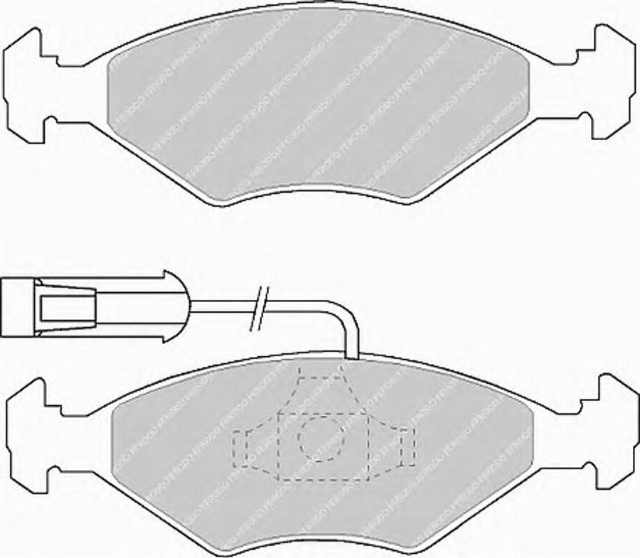 Ferodo FSL912 - Kit de plaquettes de frein, frein à disque cwaw.fr