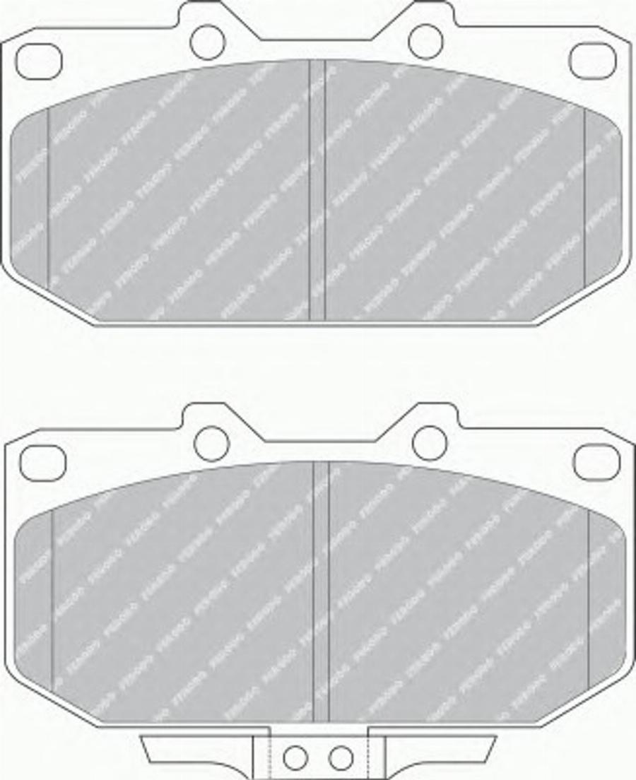 Ferodo FSL986 - Kit de plaquettes de frein, frein à disque cwaw.fr