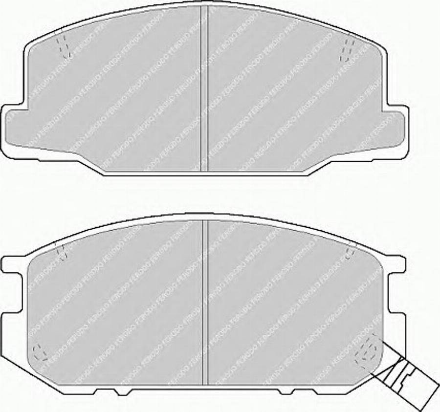 Ferodo FSL932 - Kit de plaquettes de frein, frein à disque cwaw.fr