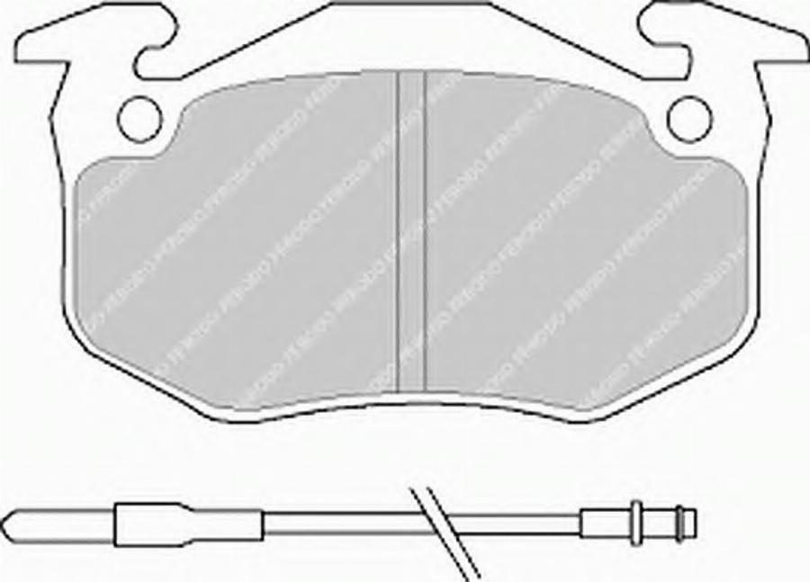 Ferodo FSL440 - Kit de plaquettes de frein, frein à disque cwaw.fr