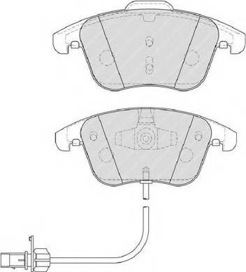 Ferodo FSL4045 - Kit de plaquettes de frein, frein à disque cwaw.fr