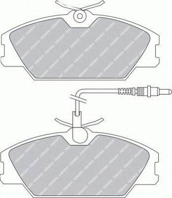 Ferodo FSL406 - Kit de plaquettes de frein, frein à disque cwaw.fr