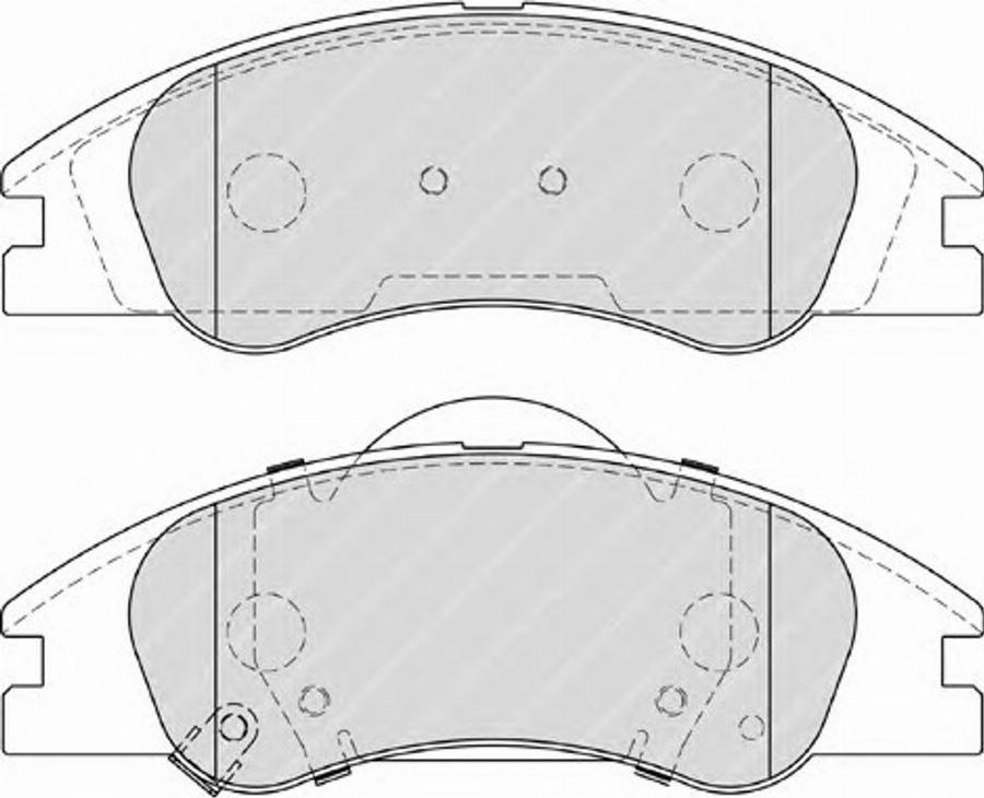 Ferodo FSL4014 - Kit de plaquettes de frein, frein à disque cwaw.fr