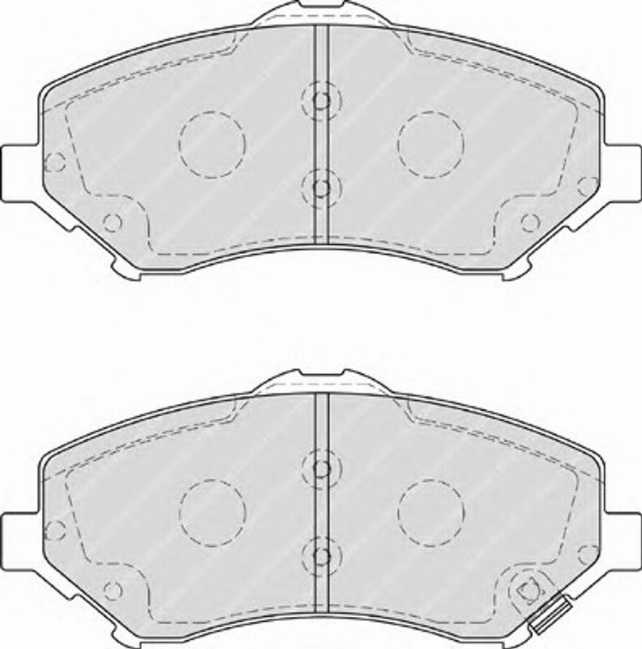 Ferodo FSL4074 - Kit de plaquettes de frein, frein à disque cwaw.fr