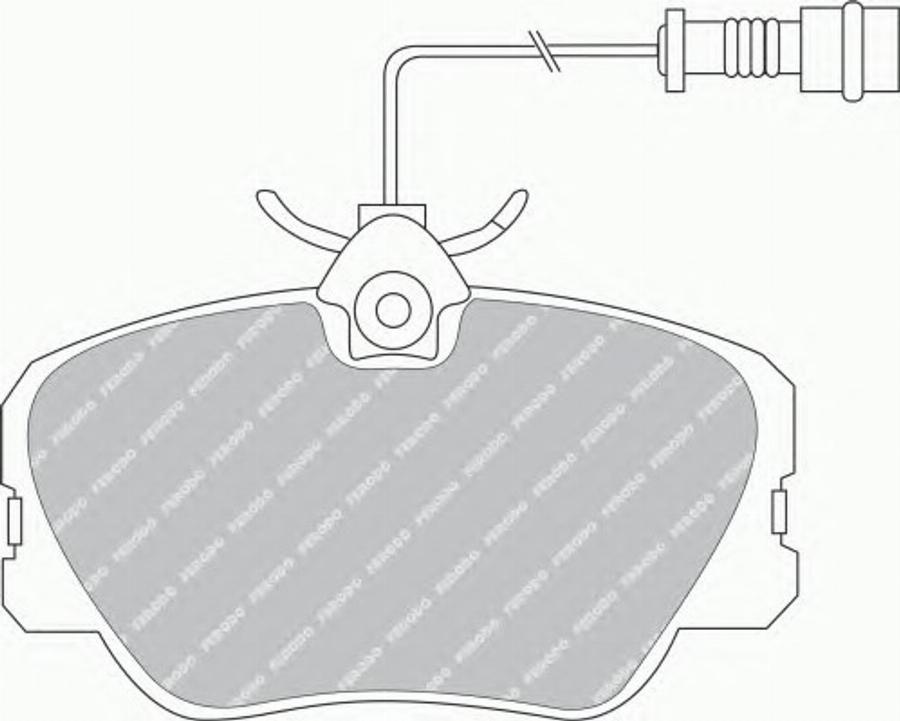 Ferodo FSL415 - Kit de plaquettes de frein, frein à disque cwaw.fr