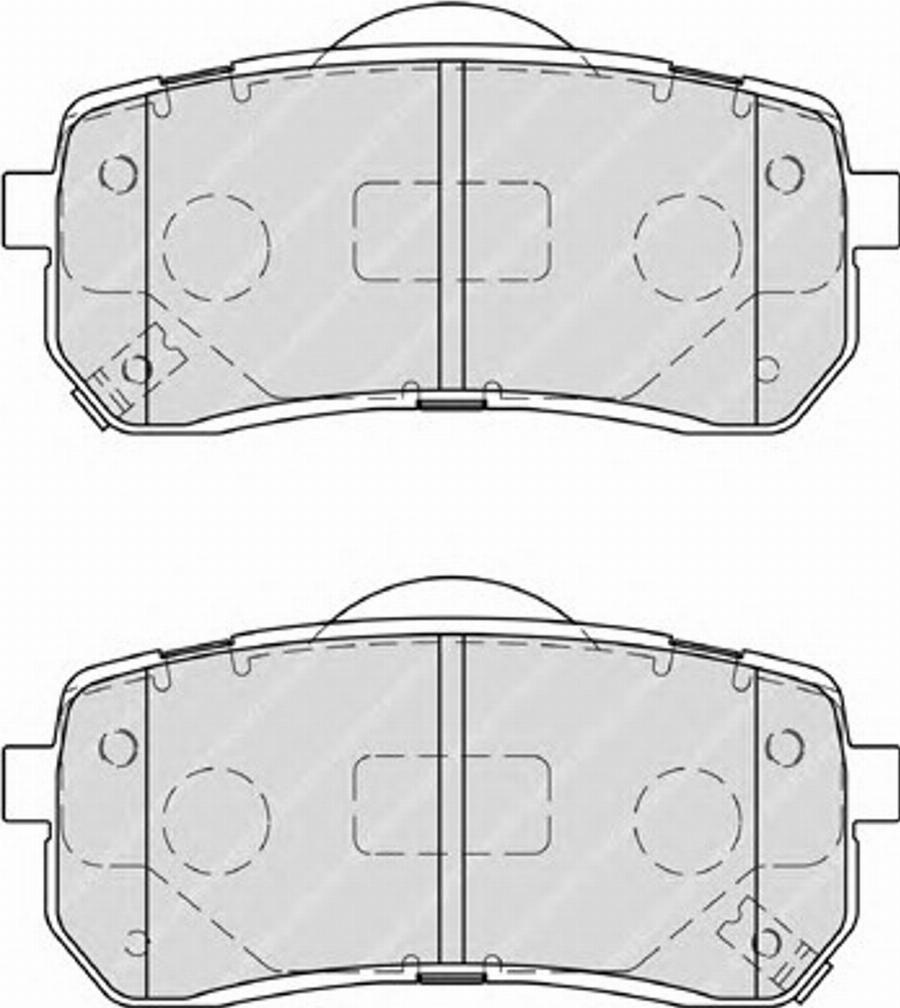 Ferodo FSL4114 - Kit de plaquettes de frein, frein à disque cwaw.fr