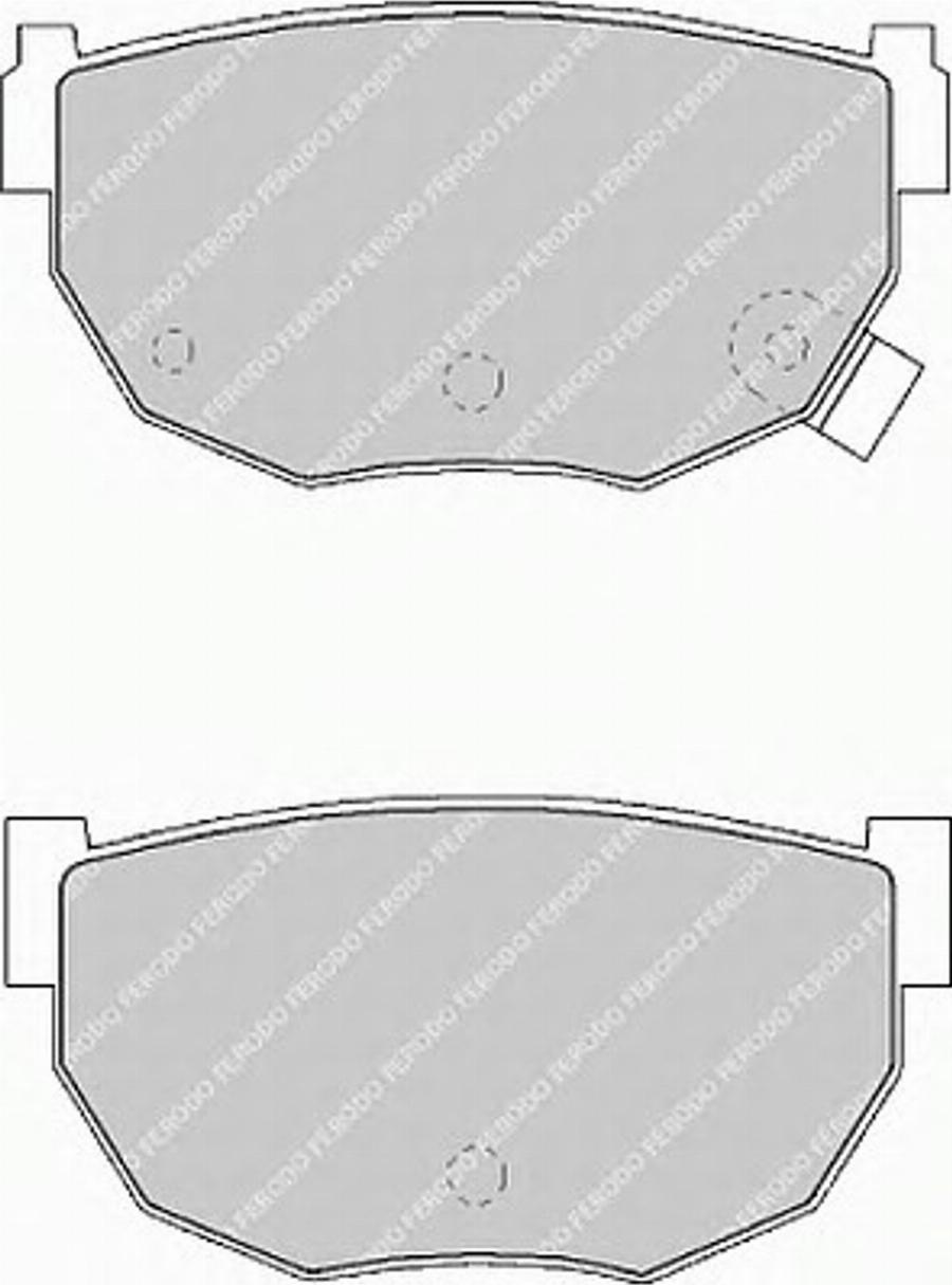 Ferodo FSL484 - Kit de plaquettes de frein, frein à disque cwaw.fr