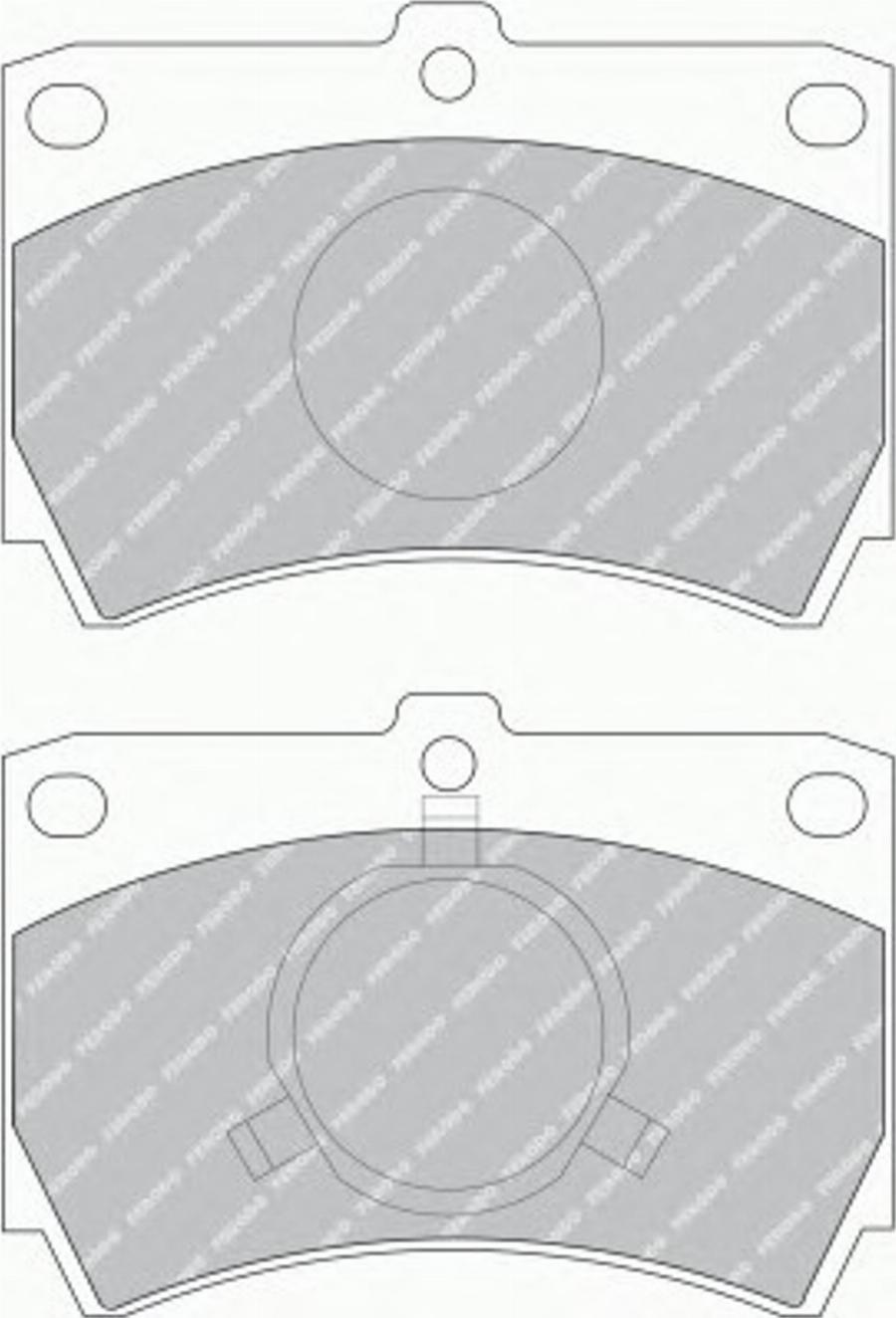 Ferodo FSL487 - Kit de plaquettes de frein, frein à disque cwaw.fr