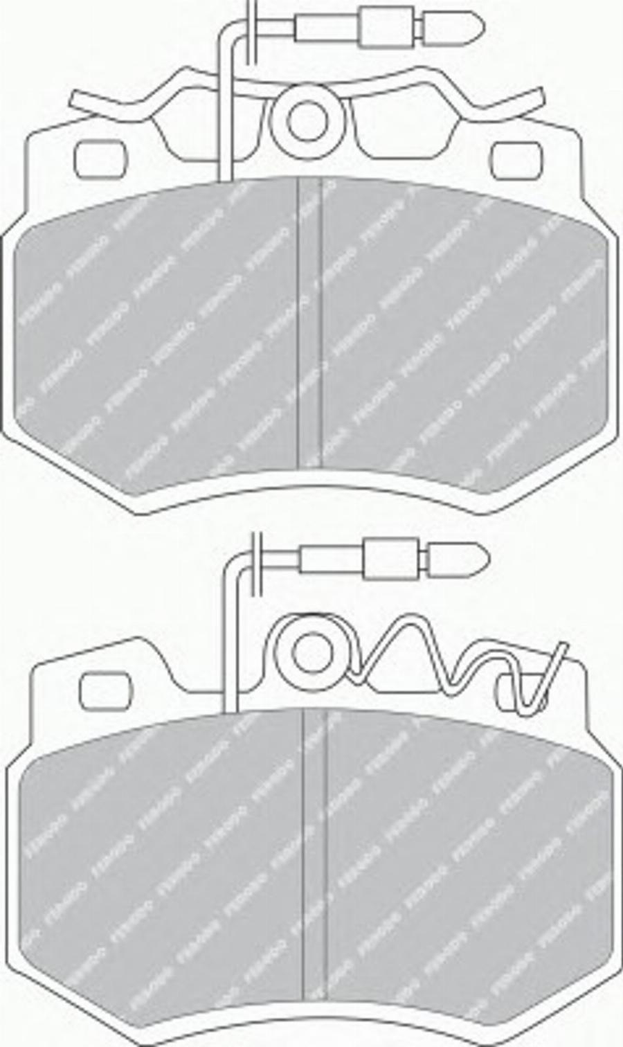 Ferodo FSL434 - Kit de plaquettes de frein, frein à disque cwaw.fr