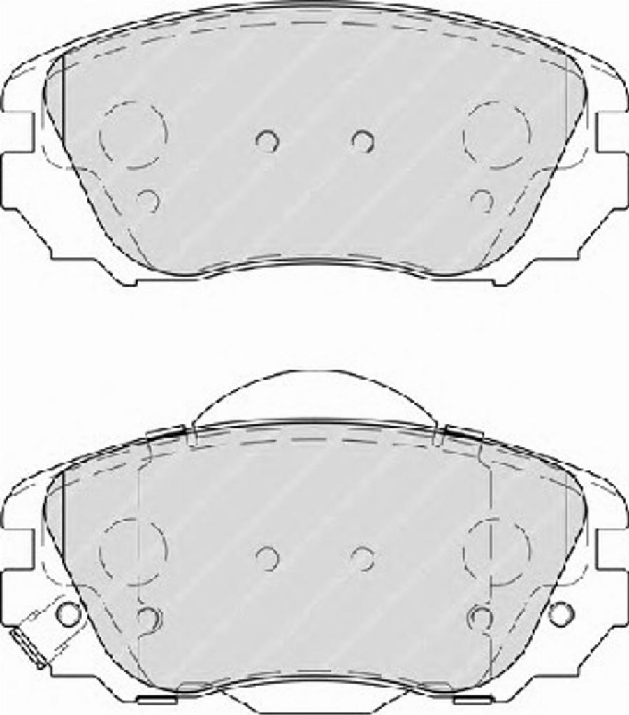 Ferodo FSL4207 - Kit de plaquettes de frein, frein à disque cwaw.fr