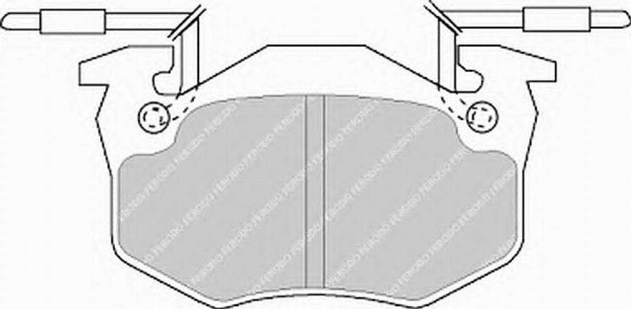 Ferodo FSL428 - Kit de plaquettes de frein, frein à disque cwaw.fr