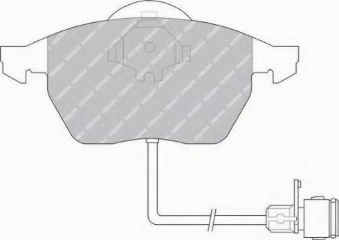 Ferodo FSL590 - Kit de plaquettes de frein, frein à disque cwaw.fr