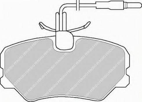 Ferodo FSL540 - Kit de plaquettes de frein, frein à disque cwaw.fr