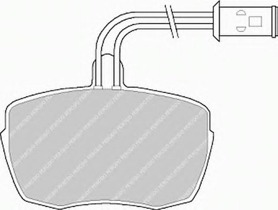 Ferodo FSL543 - Kit de plaquettes de frein, frein à disque cwaw.fr