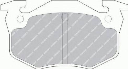 Ferodo FSL558 - Kit de plaquettes de frein, frein à disque cwaw.fr