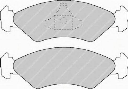 Ferodo FSL589 - Kit de plaquettes de frein, frein à disque cwaw.fr