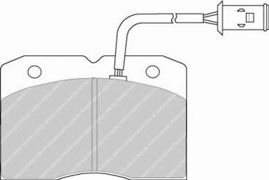 Ferodo FSL655 - Kit de plaquettes de frein, frein à disque cwaw.fr