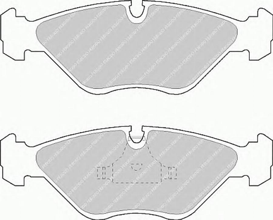 Ferodo FSL670 - Kit de plaquettes de frein, frein à disque cwaw.fr