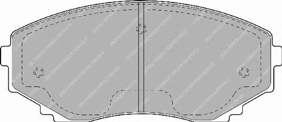 Ferodo FSL1445 - Kit de plaquettes de frein, frein à disque cwaw.fr