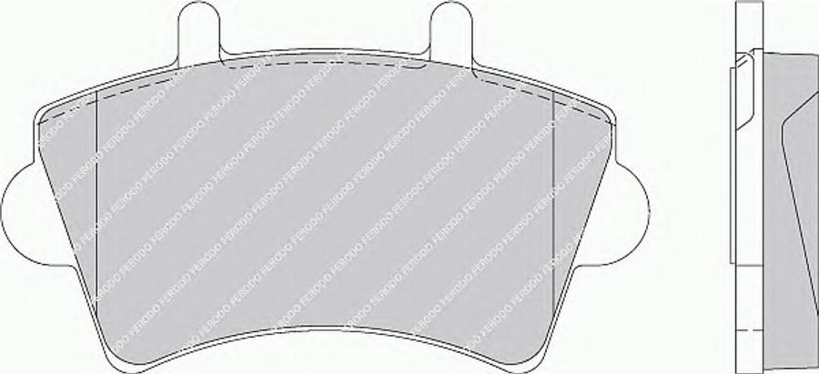 Ferodo FSL1452 - Kit de plaquettes de frein, frein à disque cwaw.fr