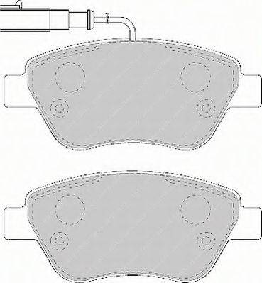 Ferodo FSL1466 - Kit de plaquettes de frein, frein à disque cwaw.fr