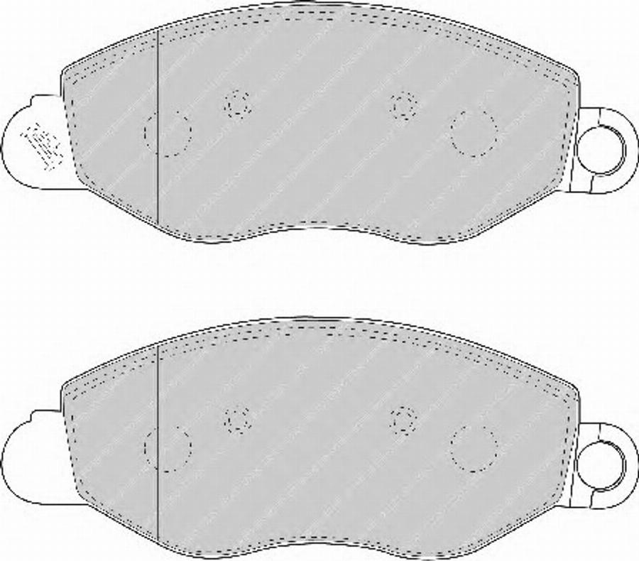 Ferodo FSL1461 - Kit de plaquettes de frein, frein à disque cwaw.fr