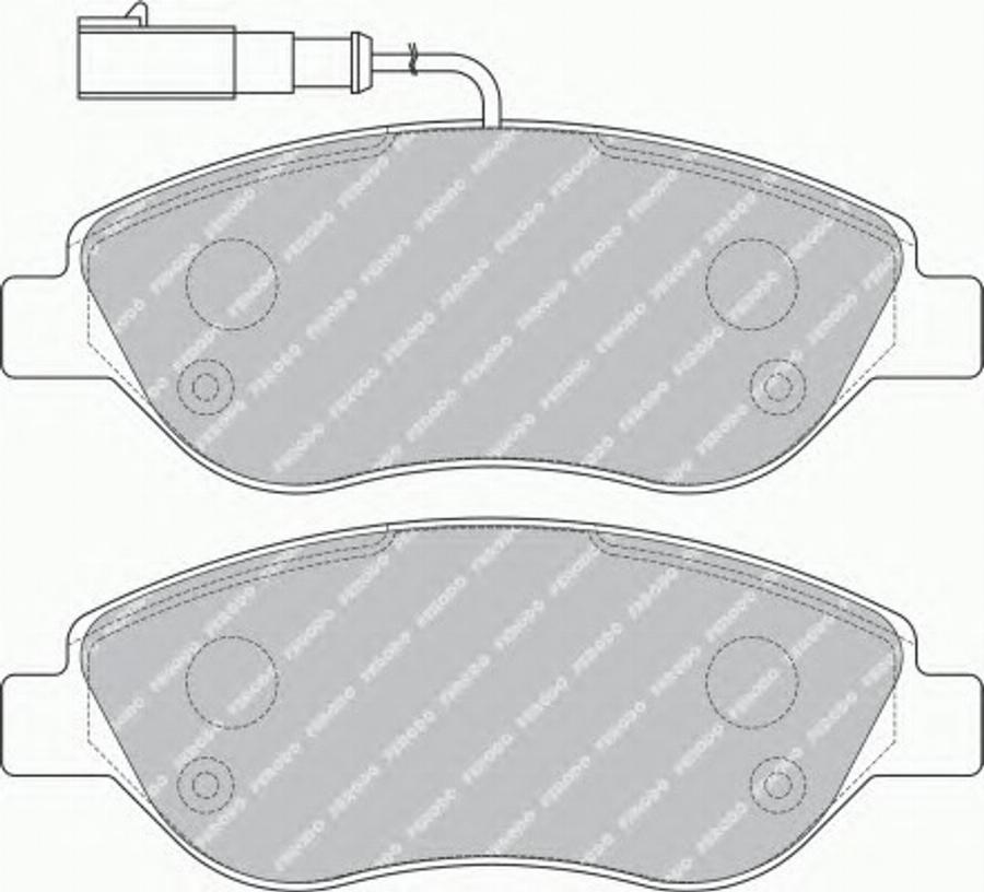 Ferodo FSL1468 - Kit de plaquettes de frein, frein à disque cwaw.fr