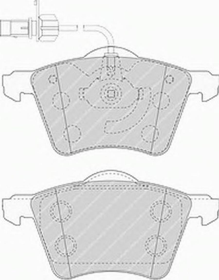 Ferodo FSL1484 - Kit de plaquettes de frein, frein à disque cwaw.fr