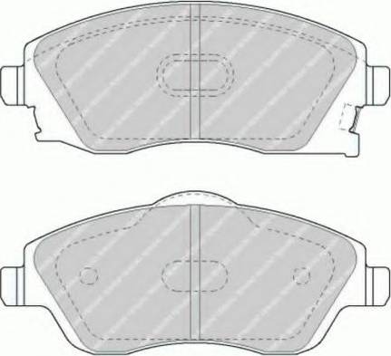 Ferodo FSL1424 - Kit de plaquettes de frein, frein à disque cwaw.fr