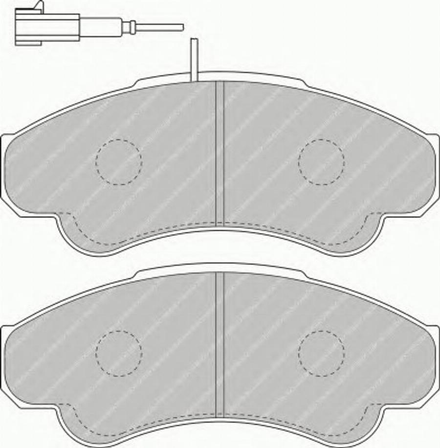 Ferodo FSL1479 - Kit de plaquettes de frein, frein à disque cwaw.fr