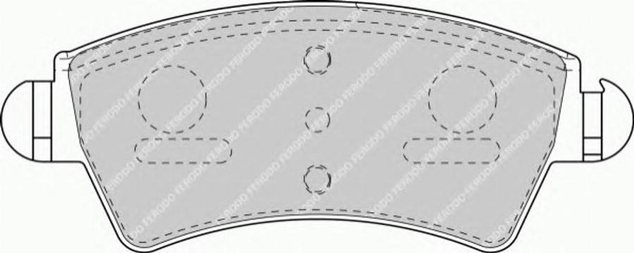 Ferodo FSL1599 - Kit de plaquettes de frein, frein à disque cwaw.fr