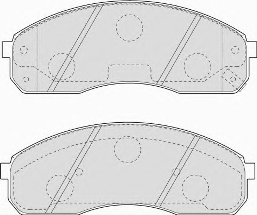 Ferodo FSL1595 - Kit de plaquettes de frein, frein à disque cwaw.fr