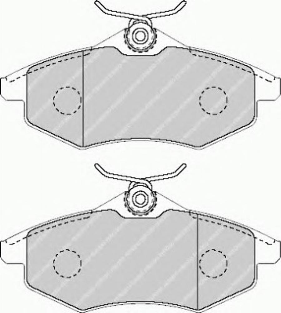 Ferodo FSL1542 - Kit de plaquettes de frein, frein à disque cwaw.fr