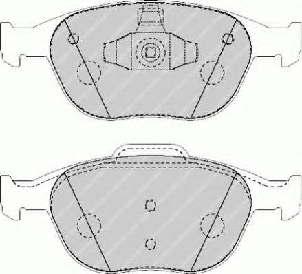 Ferodo FSL1568 - Kit de plaquettes de frein, frein à disque cwaw.fr