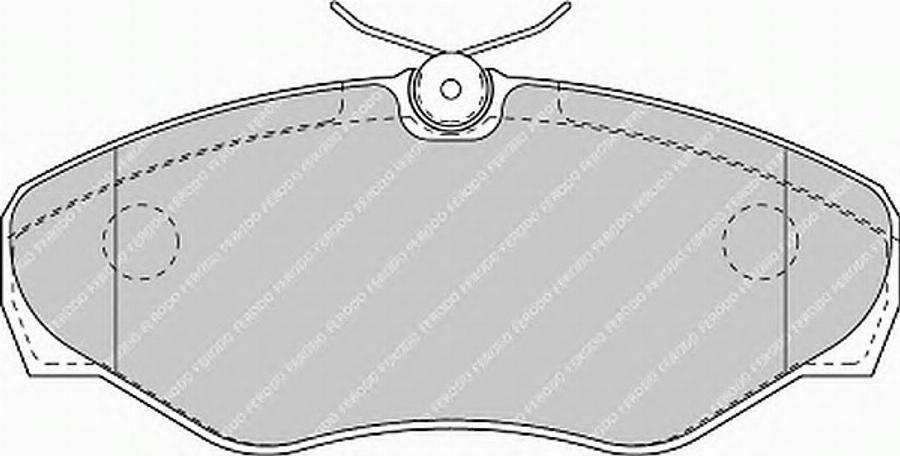 Ferodo FSL1515 - Kit de plaquettes de frein, frein à disque cwaw.fr