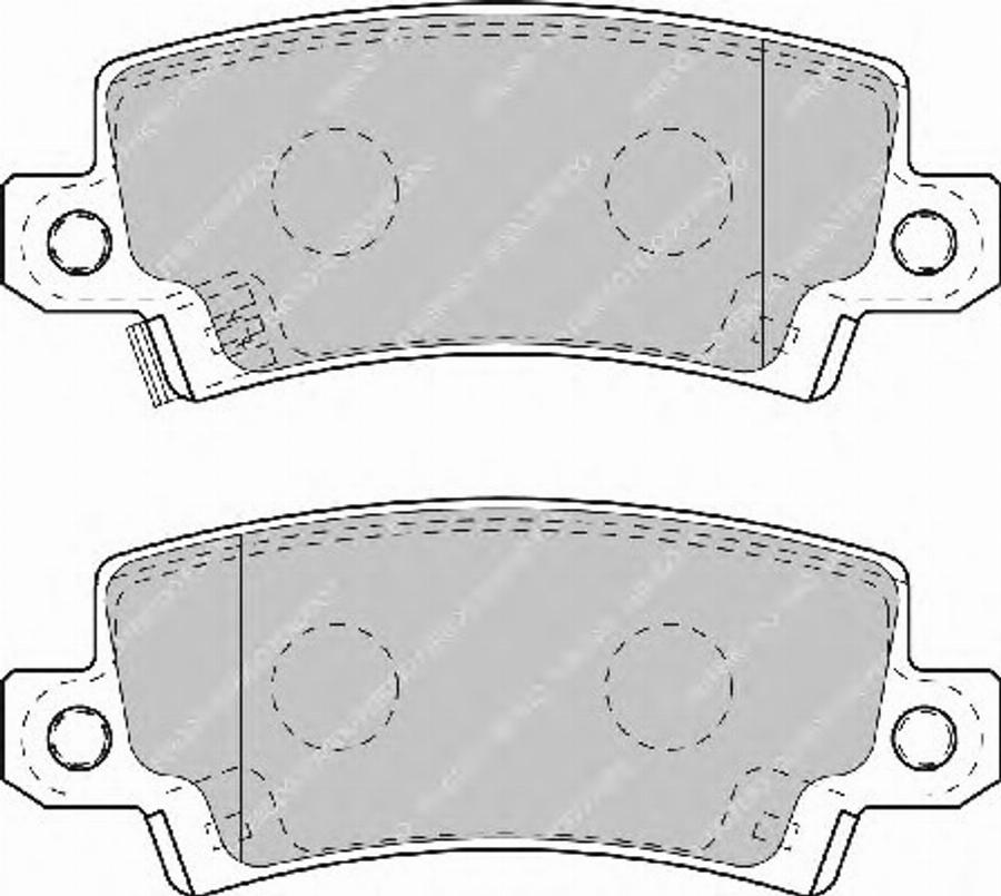 Ferodo FSL1574 - Kit de plaquettes de frein, frein à disque cwaw.fr