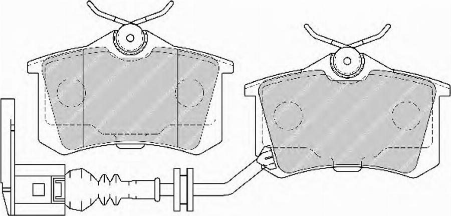 Ferodo FSL1645 - Kit de plaquettes de frein, frein à disque cwaw.fr