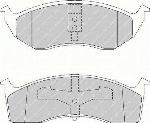 Ferodo FSL1098 - Kit de plaquettes de frein, frein à disque cwaw.fr