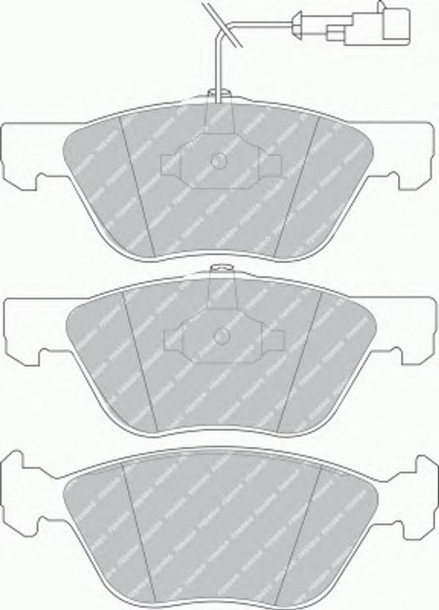 Ferodo FSL1052 - Kit de plaquettes de frein, frein à disque cwaw.fr