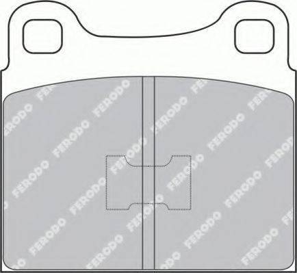 Ferodo FSL105 - Kit de plaquettes de frein, frein à disque cwaw.fr