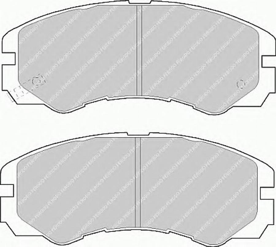 Ferodo FSL1015 - Kit de plaquettes de frein, frein à disque cwaw.fr