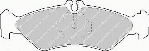 Ferodo FSL1039 - Kit de plaquettes de frein, frein à disque cwaw.fr