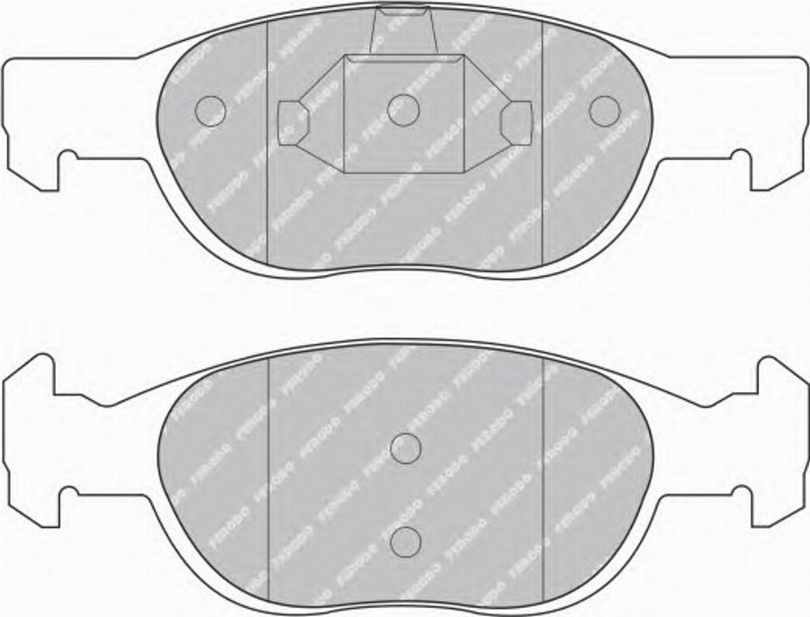 Ferodo FSL1160 - Kit de plaquettes de frein, frein à disque cwaw.fr