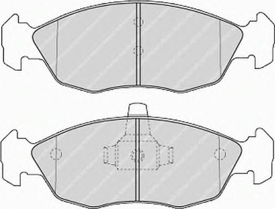 Ferodo FSL1168 - Kit de plaquettes de frein, frein à disque cwaw.fr