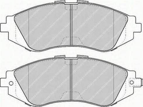 Ferodo FSL1116 - Kit de plaquettes de frein, frein à disque cwaw.fr