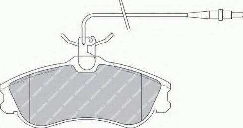 Ferodo FSL1112 - Kit de plaquettes de frein, frein à disque cwaw.fr