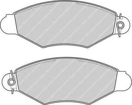 Ferodo FSL1135 - Kit de plaquettes de frein, frein à disque cwaw.fr