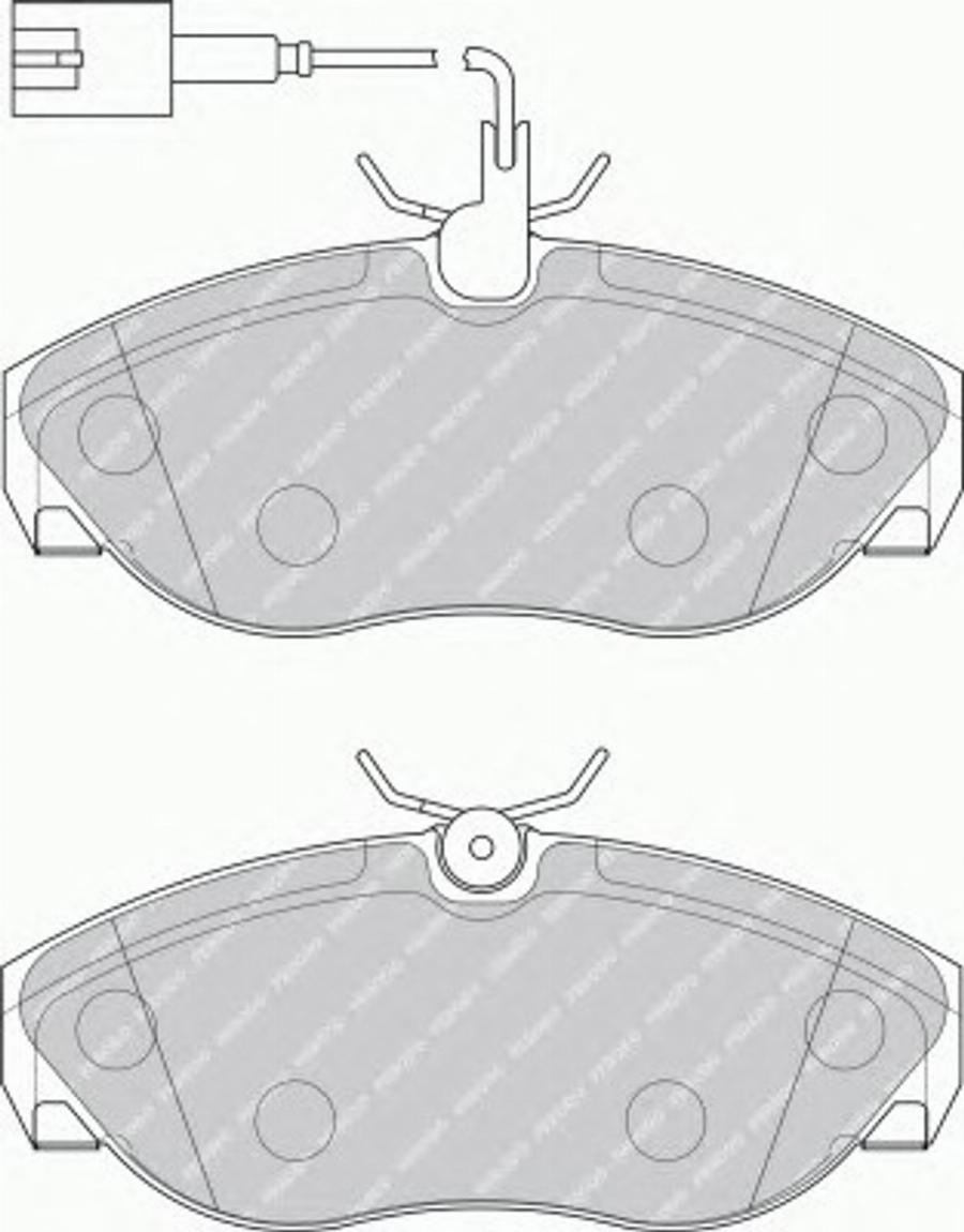 Ferodo FSL1396 - Kit de plaquettes de frein, frein à disque cwaw.fr